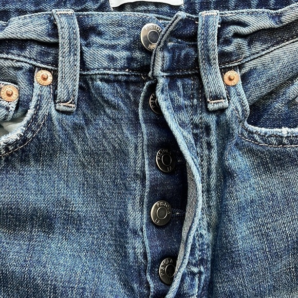 Sz24 Pistola Charlie High Rise Straight Un-Done Frayed Hem in Eternal EUC - Picture 7 of 16